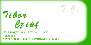 tibor czipf business card